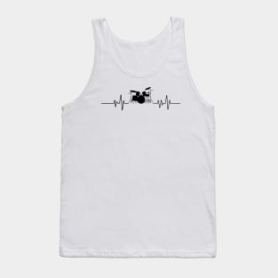 Drums Heartbeat for Drummers & percussionists Tank Top